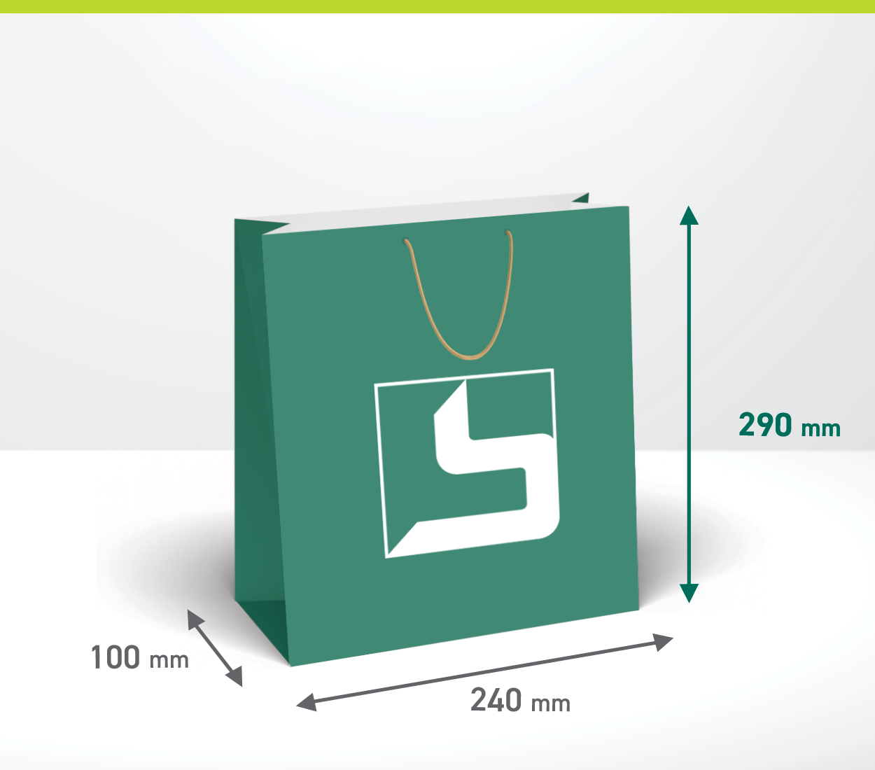 Darilna vrečka - pokončna: 240x100x290 mm (4.145-A)